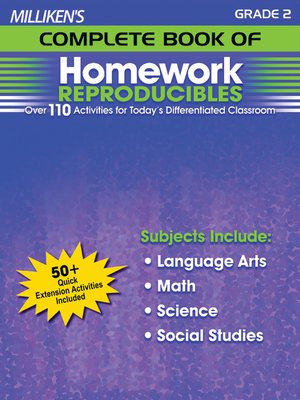 cover image of Milliken's Complete Book of Homework Reproducibles - Grade 2